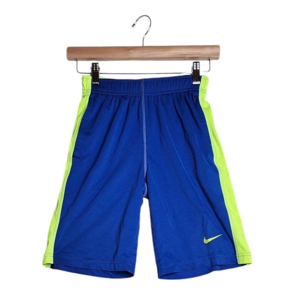 Nike Dri‎ Fit Boys Shorts size Small Blue/Green